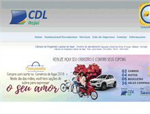 Tablet Screenshot of cdl-itajai.com.br